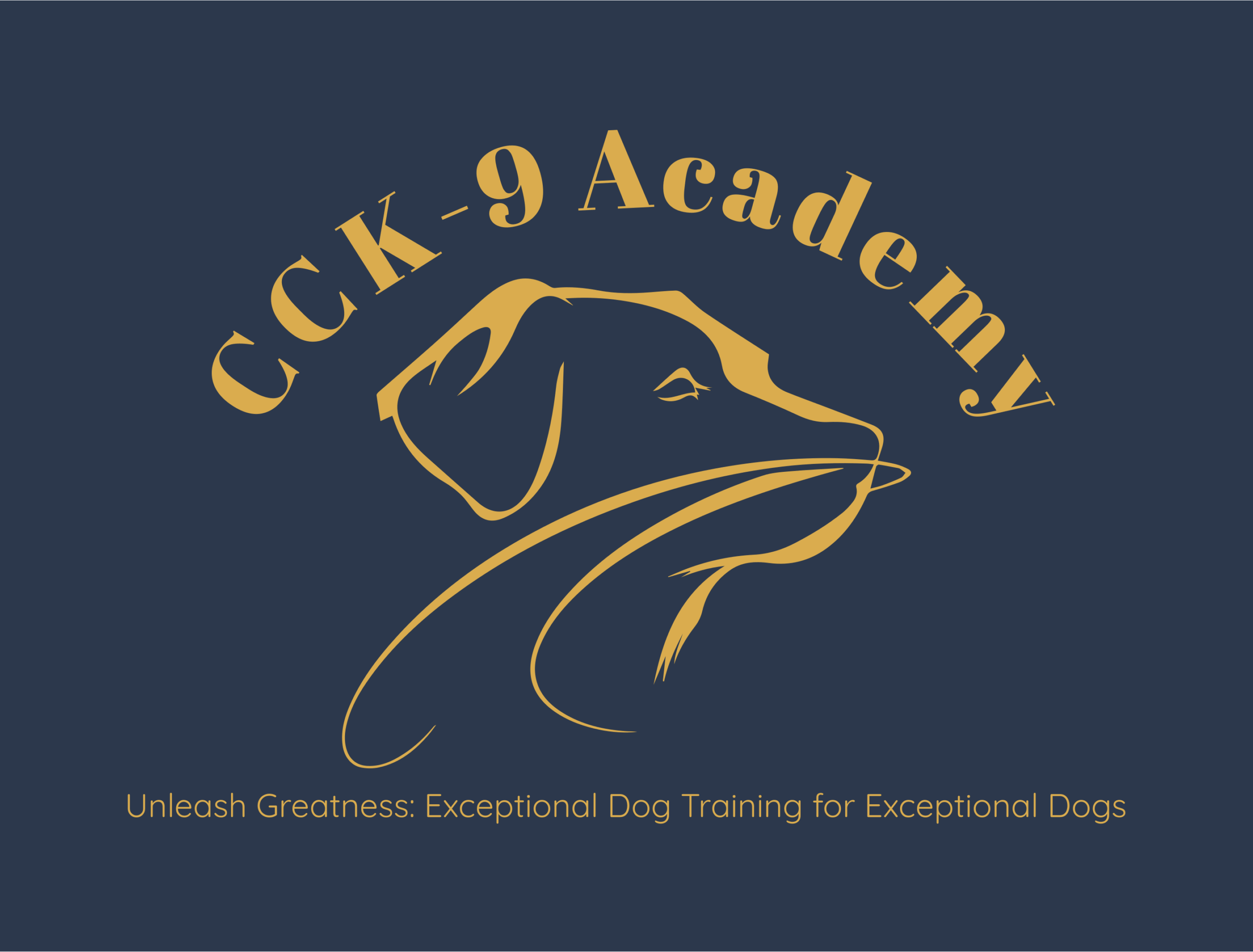 cck-9 academy Dog training logo